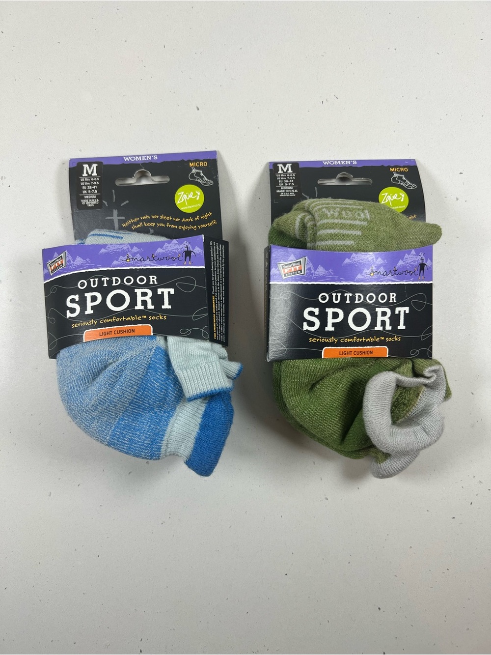 SmartWool Women’s M 2 Pair Outdoor Sport Merino Wool Socks NWT Hiking